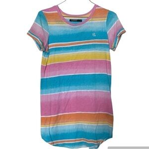 Lauren Ralph Lauren Rainbow Tunic Swim Cover Up Size S